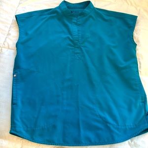 Figs Teal Rafaela Scrub Top XS